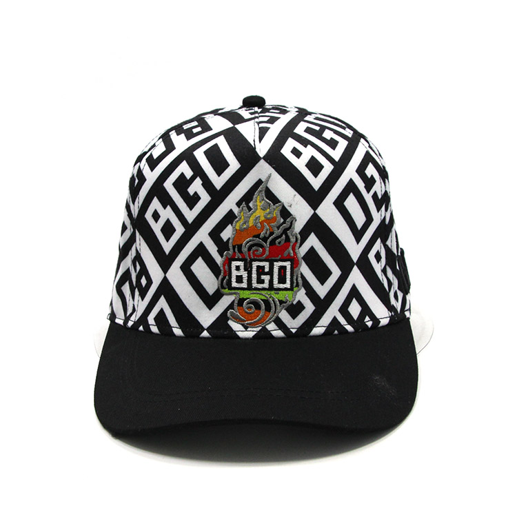 Custom Cool BGO Arabesquitic Snapback Hats,Colorful Embroidered LOGO