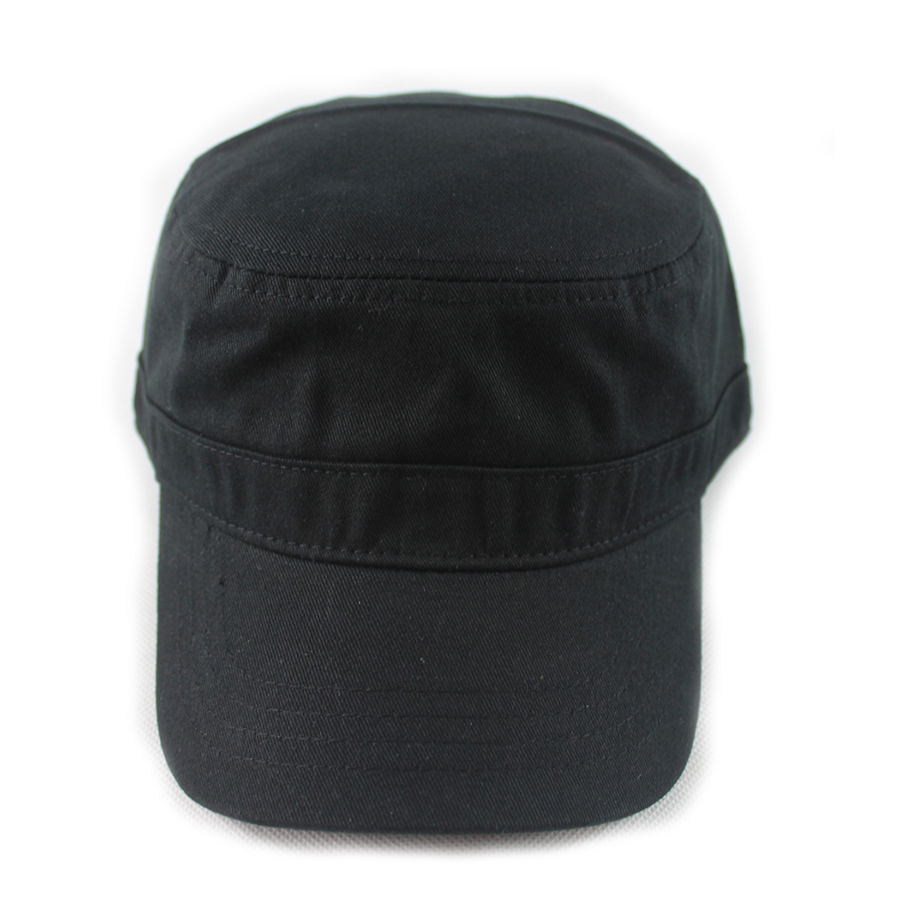 Custom Black Blank Flat Hats