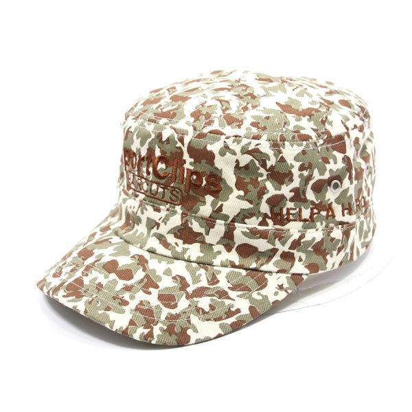 Camo flat cap, Cap manufactory in China