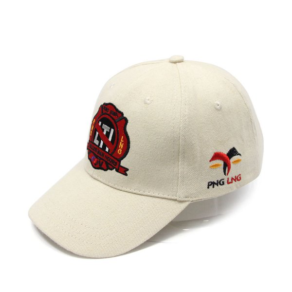 Custom Beige Baseball Hats,Embroidered LOGO